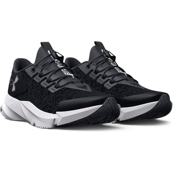 NWT Under Armour Boy's Grade School Scramjet 5 Running Shoe | Black | 6 Big Kid - Picture 1 of 14